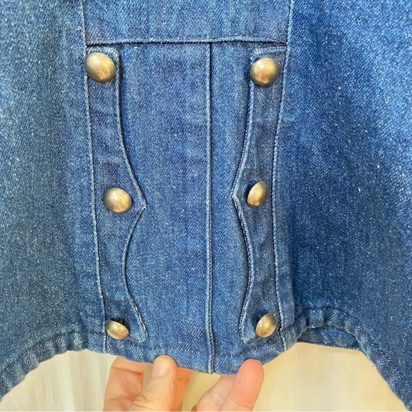 Vintage 90s RALPH by Ralph Lauren Western Blue Denim Jacket Womens 12 L - Picture 8 of 11